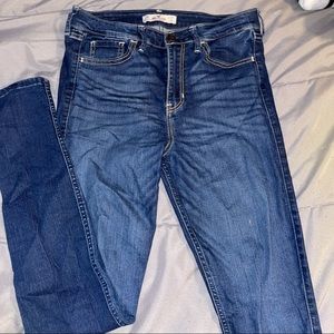 High waisted Hollister dark wash